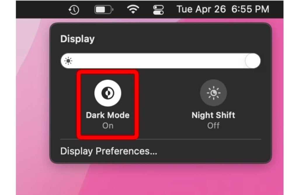 How to make Mac dark mode