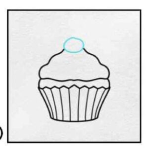How to draw cupcakes