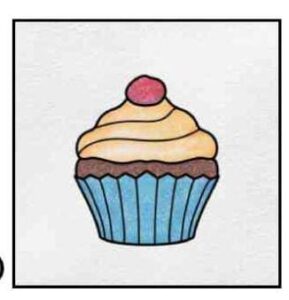 How to draw cupcakes
