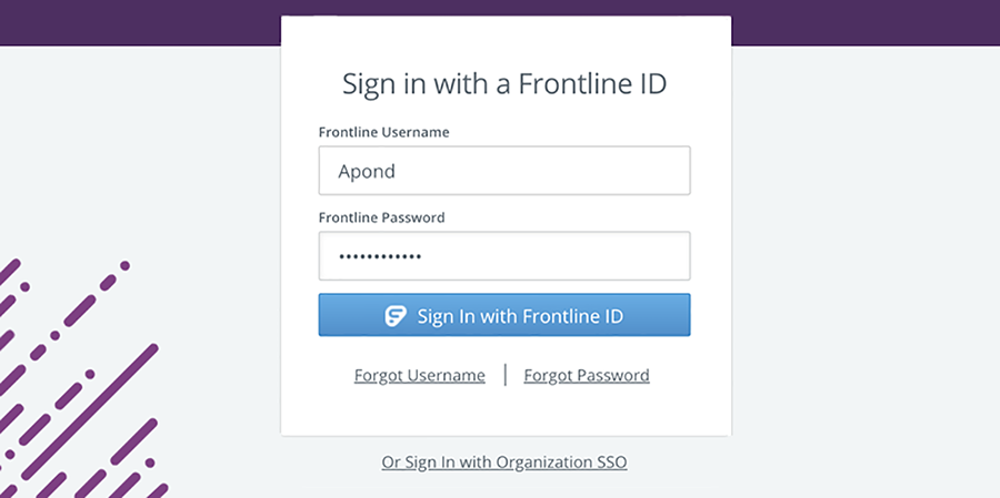 Frontline-Education-Sign in